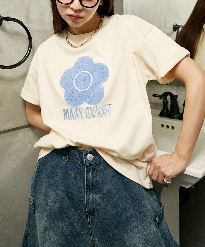 『預訂』MARY QUANT× PUBLUX Sagara Flower 刺繡 Tee