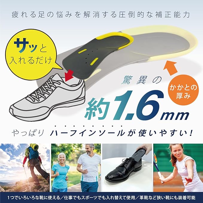 『預訂』Ashimaru 日本製 支撐型半鞋墊 HALF PREMIUM