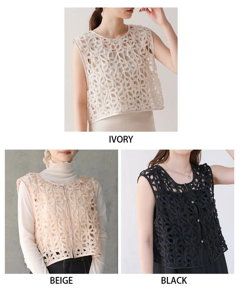 『預訂』 日本 Bab 前後兩用花蕾絲背心