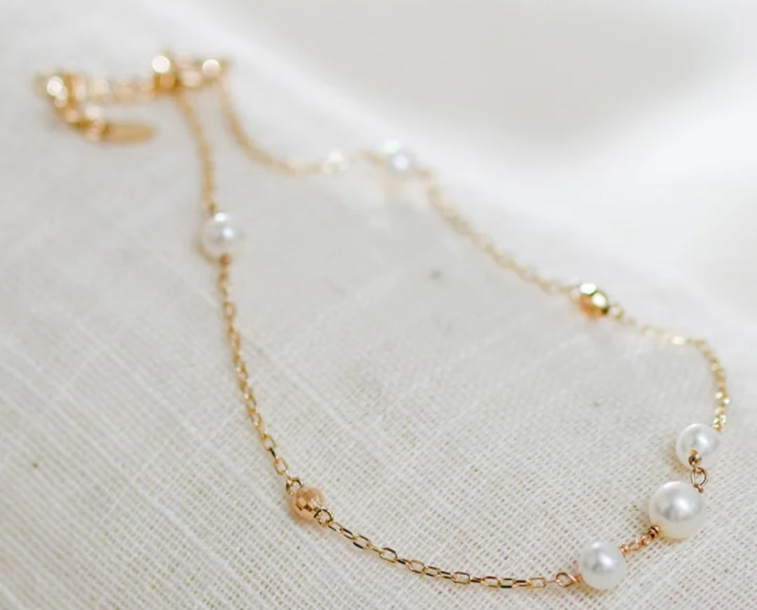 『預訂』日本製 K10 淡水珍珠手鍊