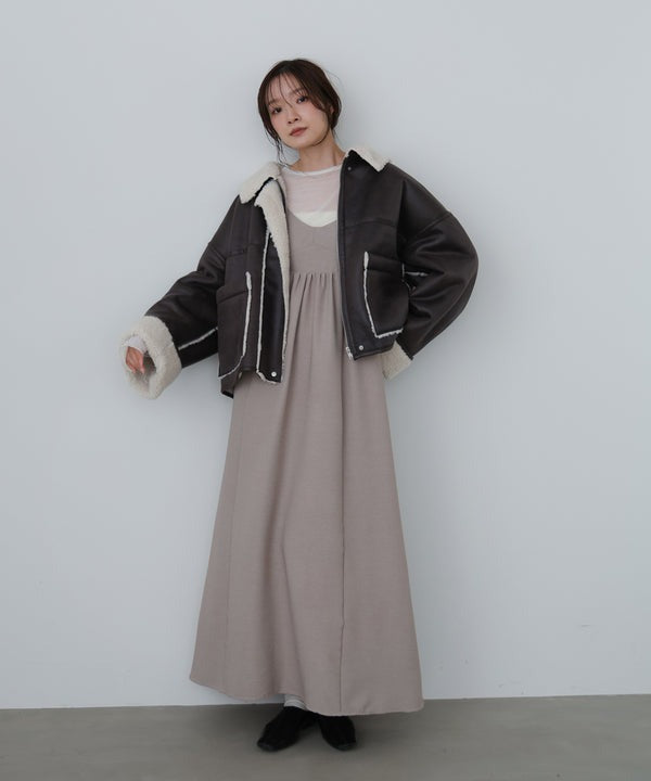 『預訂』日本 Bab 仿麂皮絨 x 羊羔毛短版外套