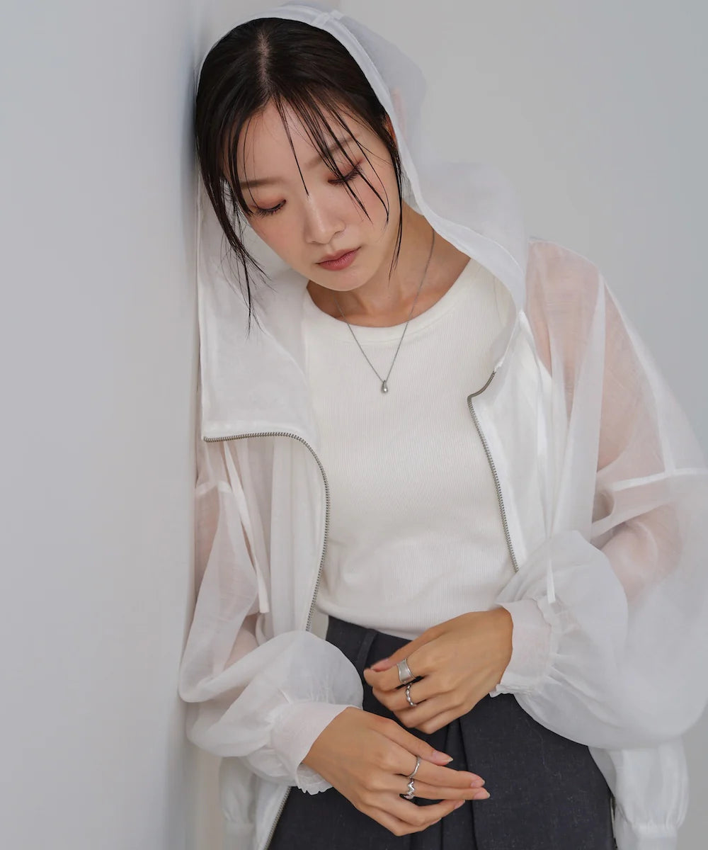 『預訂』日本 Bab 透膚連帽外套