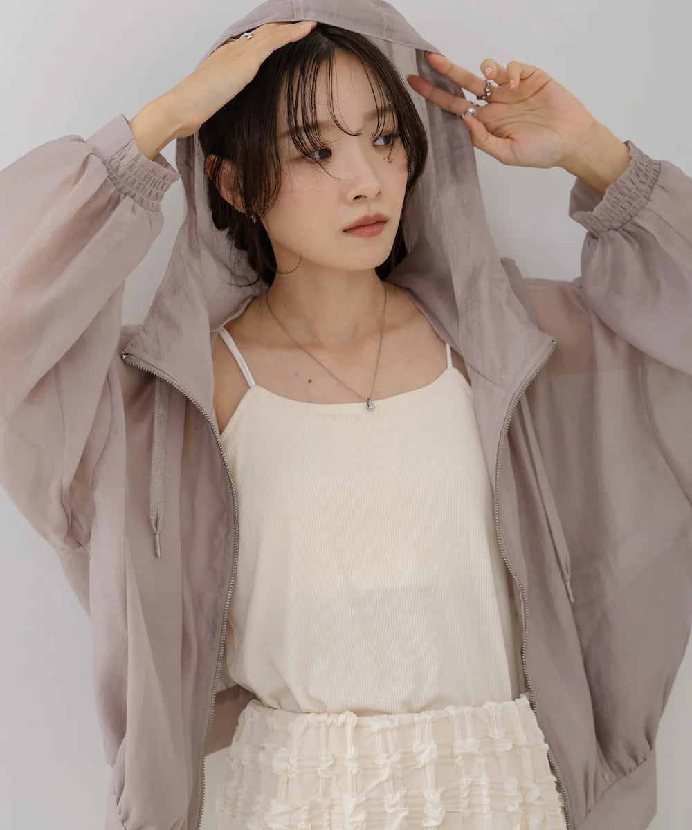 『預訂』日本 Bab 透膚連帽外套