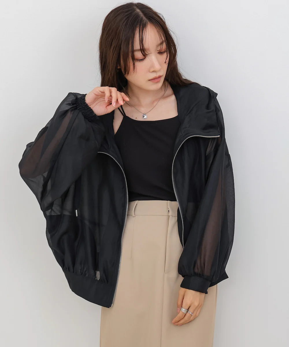 『預訂』日本 Bab 透膚連帽外套