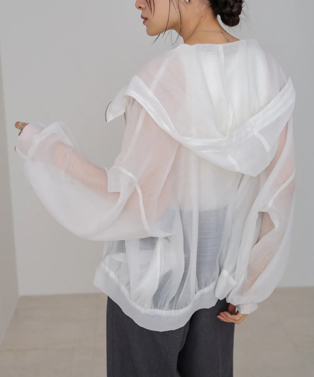 『預訂』日本 Bab 透膚連帽外套