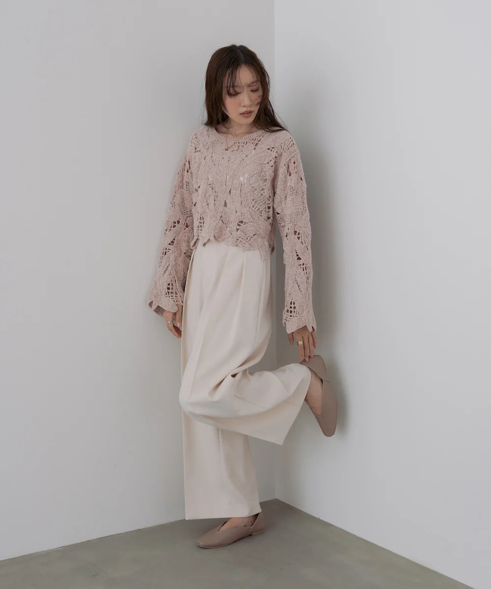 『預訂』日本 Bab 毛絨鉤針短上衣