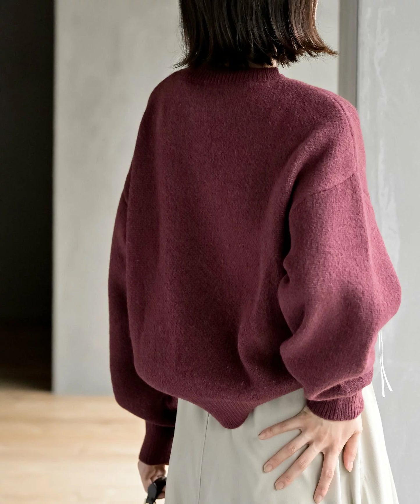 『預訂』日牌 蝴蝶結針織套頭衫