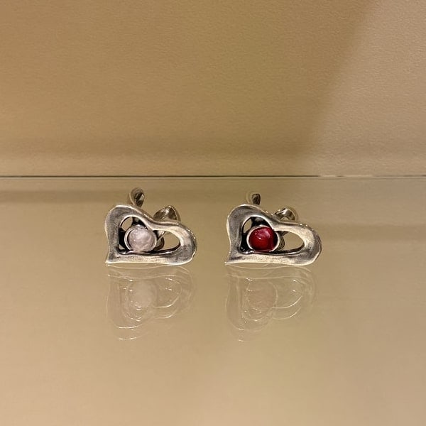 『預訂』西班牙 Otro Accesorio 心形寶石開口戒指